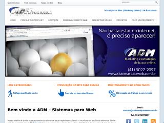 Thumbnail do site ADM - Sistemas para Web