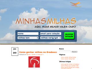 Thumbnail do site Minhas Milhas