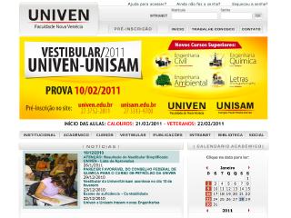 Thumbnail do site Univen - Faculdade Nova Vencia