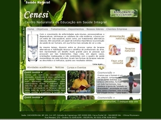 Thumbnail do site Sade, Tratamentos, Terapias Naturais - CENESI