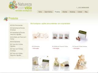 Thumbnail do site Natureza com Vida - Brindes Ecolgicos