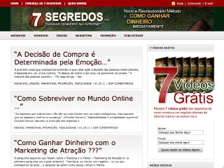Thumbnail do site Os7segredos - Curso de Marketing Online