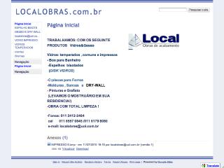 Thumbnail do site Local Obras