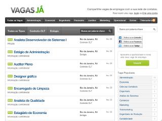Thumbnail do site Vagas J - Compartilhe vagas de empregos.