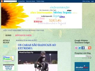 Thumbnail do site Sites interessantes e ideias legais