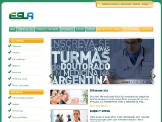 Thumbnail do site ESLA - Escola Superior Latinoamerica