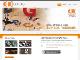 Thumbnail do site 3D Letras - Letreiros e Letra Caixa
