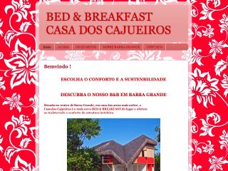 Thumbnail do site Casa Dos Cajueiros - Bed & Breakfast