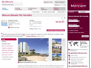 Thumbnail do site Hotel Mercure Salvador Rio Vermelho ****
