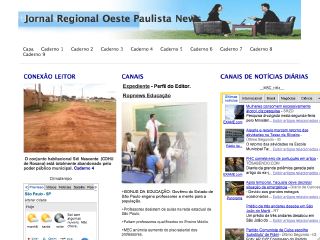 Thumbnail do site Jornal Regional Oeste Paulista News