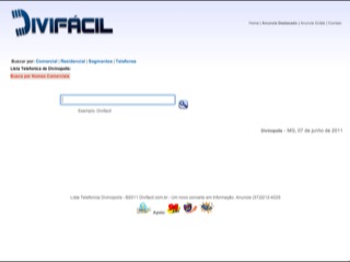Thumbnail do site Lista Telefonica de Divinpolis