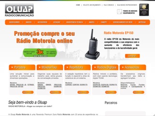 Thumbnail do site Oluap Radiocomunicao - Rdio Motorola