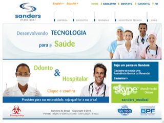 Thumbnail do site Sanders - Equipamentos Odontológicos e Hospitalares