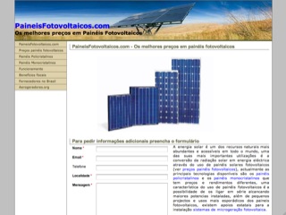 Thumbnail do site Paineis Fotovoltaicos
