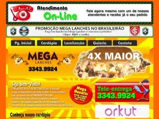 Thumbnail do site MegaLanches