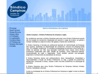 Thumbnail do site Sndico Profissional de Campinas e regio