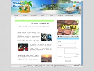 Thumbnail do site Pousada Cancun