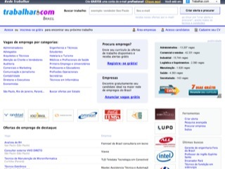 Thumbnail do site br.trabalhar.com - agência de emprego