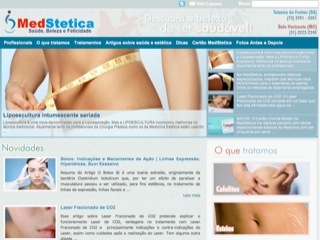 Thumbnail do site MedStetica - Sade, Beleza e Felicidade