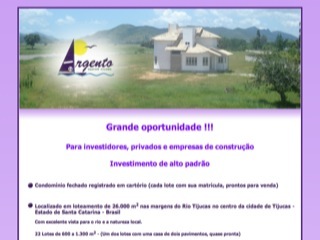 Thumbnail do site Investimento em Tijucas, Santa Catarina