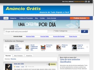 Thumbnail do site Anúncios Grátis