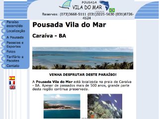 Thumbnail do site Pousada Vila do Mar