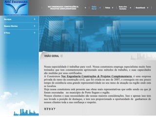 Thumbnail do site NAC Engenharia - Construes & Projetos Complementares