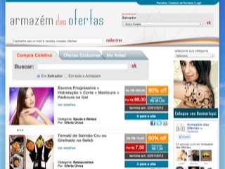Thumbnail do site Armazm das Ofertas - Compra Coletiva