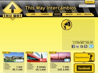 Thumbnail do site This Way - Agncia de Intercmbio Cultural no Exterior