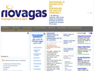Thumbnail do site RioVagas - Empregos Rio de Janeiro