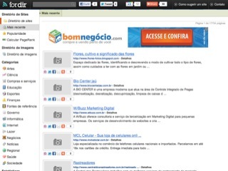 Thumbnail do site Fordir - Diretório de sites