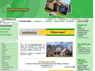 Thumbnail do site Imobiliárias Net
