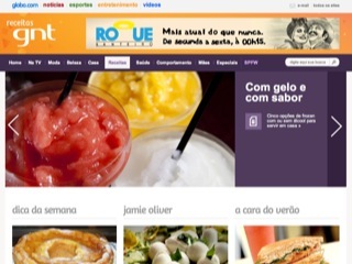 Thumbnail do site Receitas - GNT