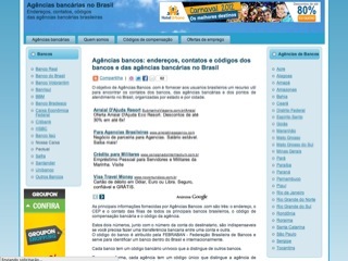 Thumbnail do site Agências bancárias no Brasil