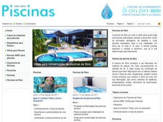 Thumbnail do site Piscinas de Fibra, Vinil e Alvenaria
