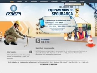 Thumbnail do site R3EPI - Solues em Equipamento de Segurana