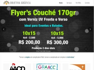Thumbnail do site Objetiva Grfica