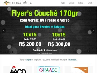 Thumbnail do site Objetiva Grfica