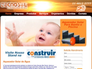 Thumbnail do site Tecnosol - Aquecedor Solar