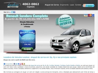 Thumbnail do site Localcar Locadora