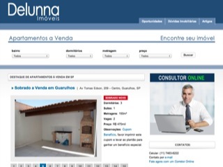 Thumbnail do site Delunna Imveis