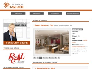 Thumbnail do site Apartamentos em Itanhaém