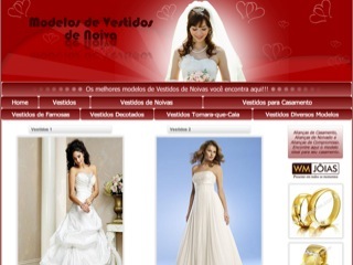 Thumbnail do site Modelos de Vestidos de Noivas 