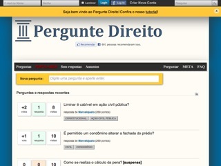 Thumbnail do site Pergunte Direito - Frum Jurdico