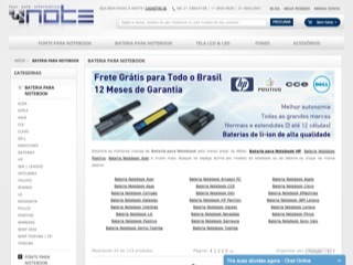 Thumbnail do site Four note informática - Bateria para Notebook