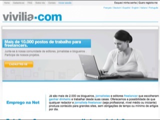 Thumbnail do site Vivilia.com - Emprego Em Casa