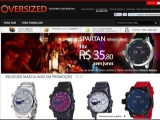 Thumbnail do site Oversized - Relgios Masculinos