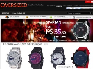 Thumbnail do site Oversized - Relgios Masculinos