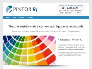 Thumbnail do site Pintor RJ - Serviço de Pintura