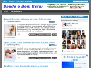 Thumbnail do site Sade e Bem Estar